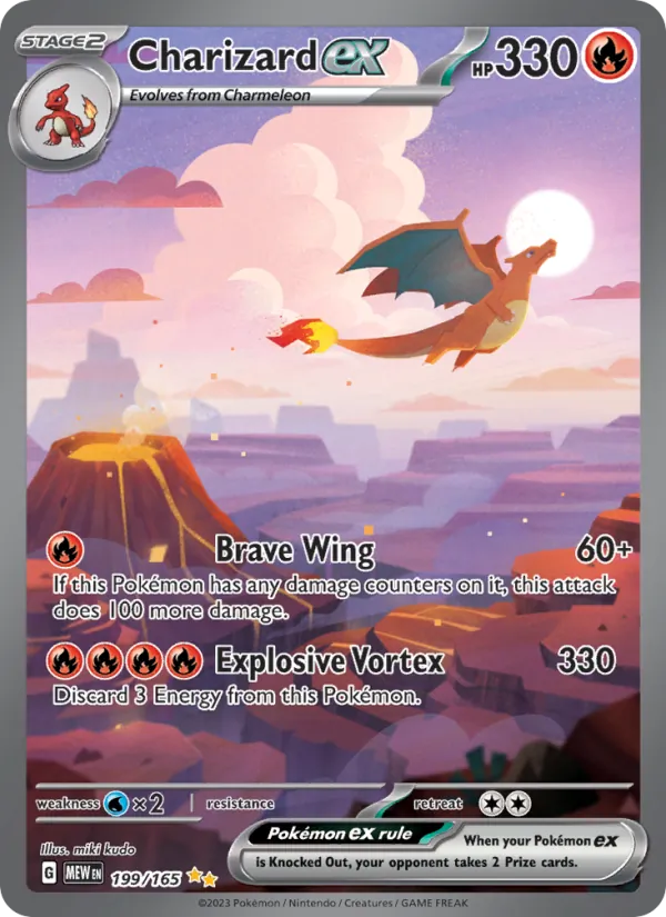 Charizard ex card artwork